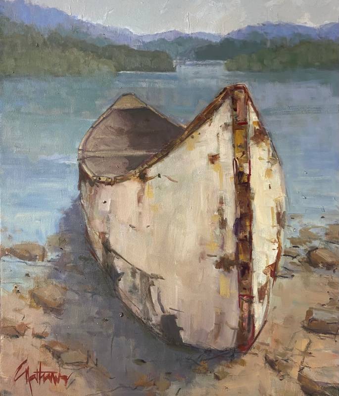 bark canoe libby mathews artist